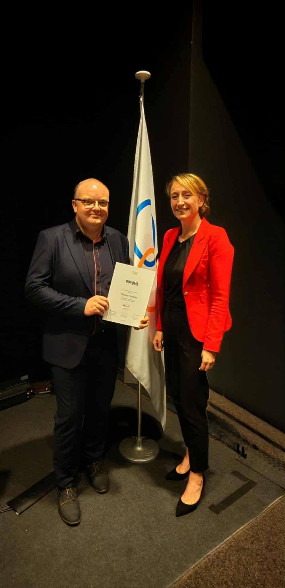 Tarptautinio olimpinio komiteto Diplomo įteikimas